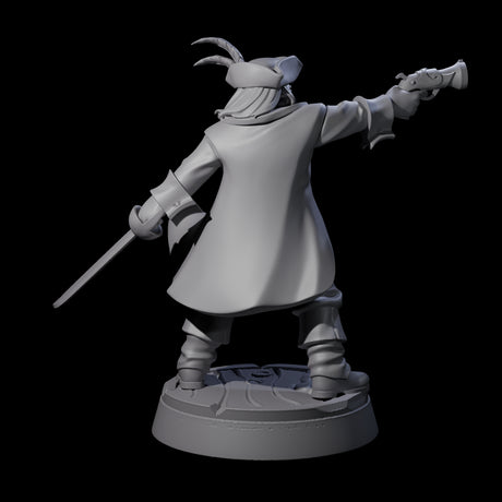 Yo-Hoing Human Captain Miniature for Dungeons and Dragons, Pathfinder or other TTRPGs
