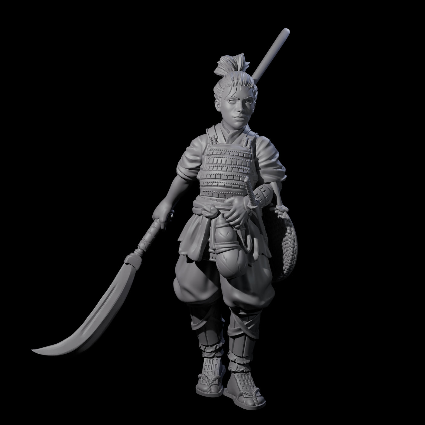 Young Apprentice Samuari Miniature for Dungeons and Dragons, Pathfinder or other TTRPGs