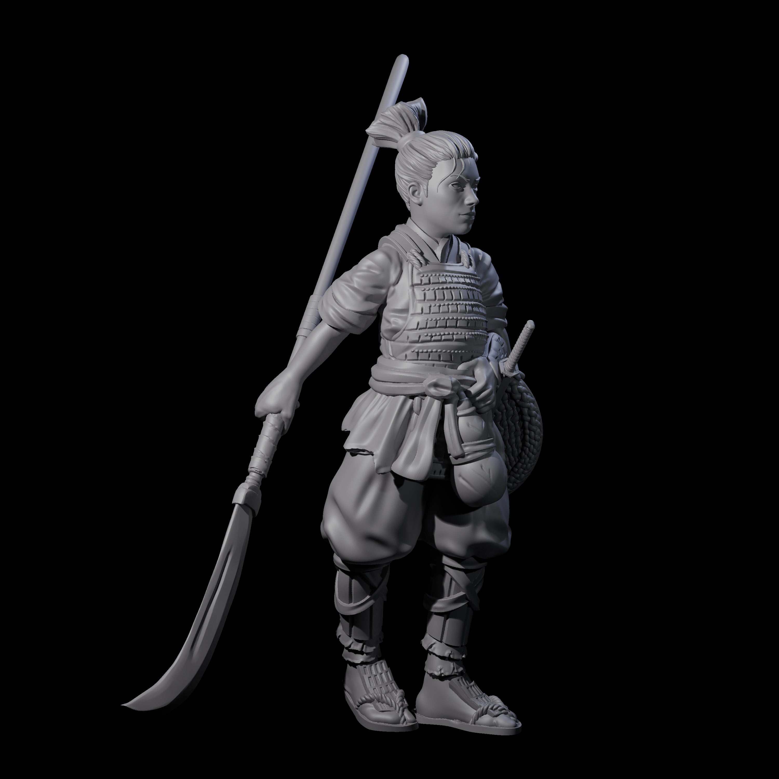 Young Apprentice Samuari Miniature for Dungeons and Dragons, Pathfinder or other TTRPGs