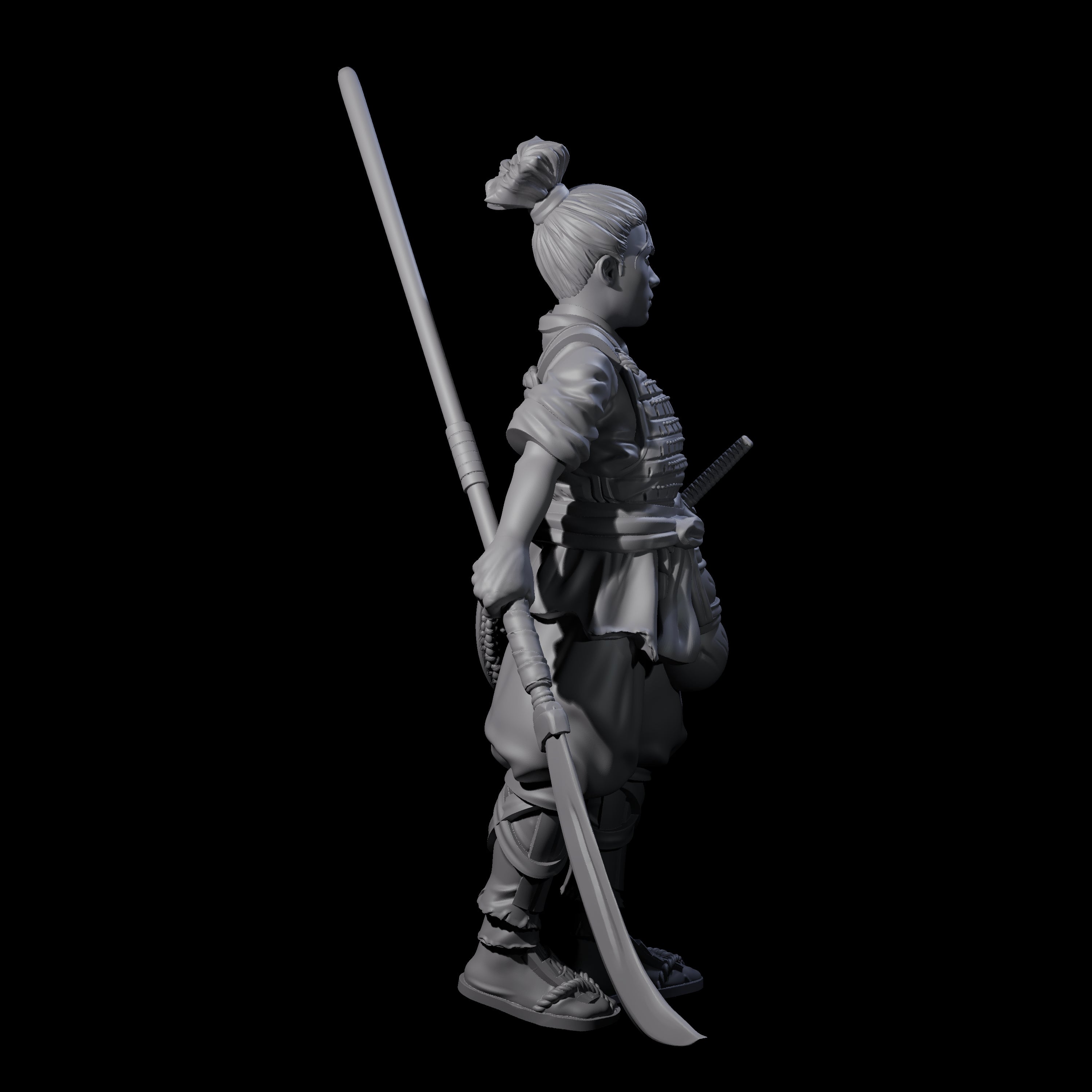 Young Apprentice Samuari Miniature for Dungeons and Dragons, Pathfinder or other TTRPGs