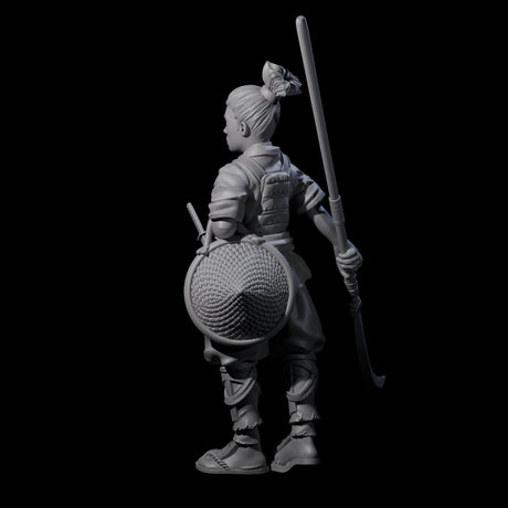 Young Apprentice Samuari Miniature for Dungeons and Dragons, Pathfinder or other TTRPGs
