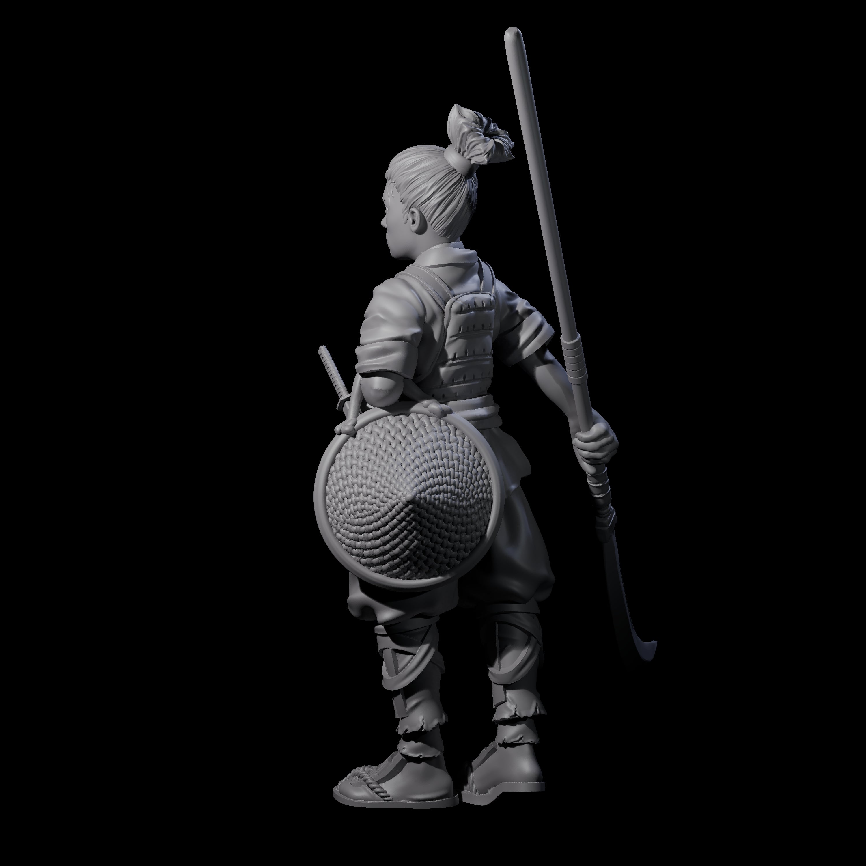 Young Apprentice Samuari Miniature for Dungeons and Dragons, Pathfinder or other TTRPGs