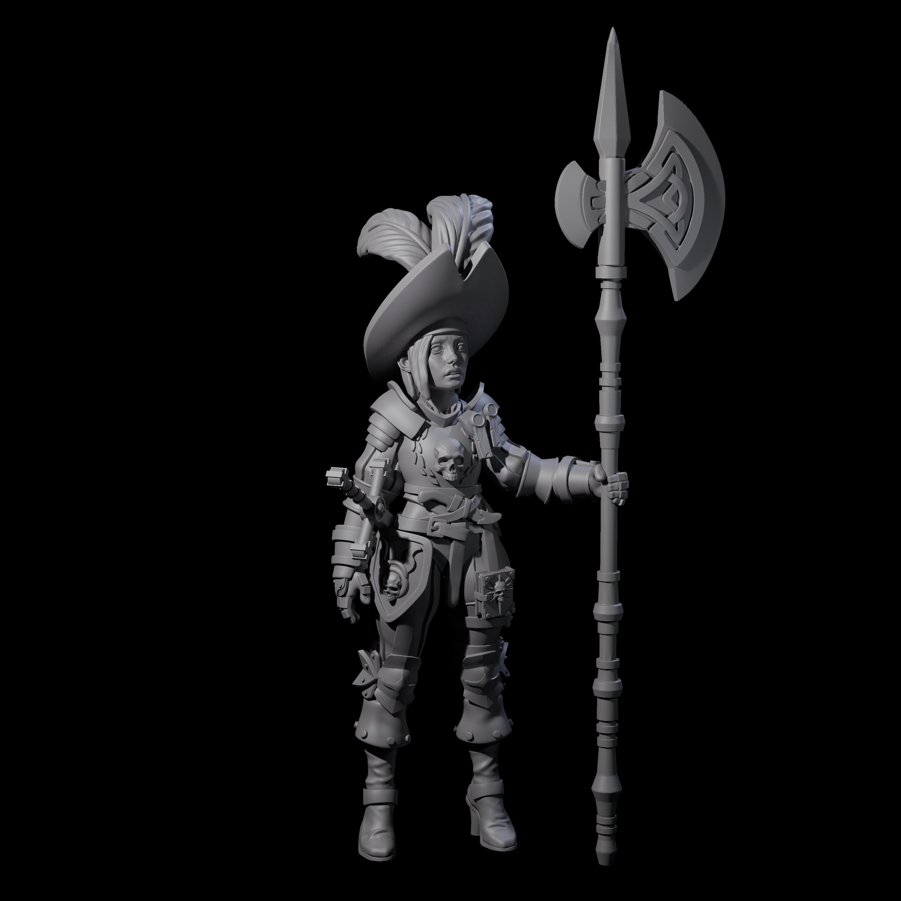 Young Awed Guard Miniature for Dungeons and Dragons, Pathfinder or other TTRPGs