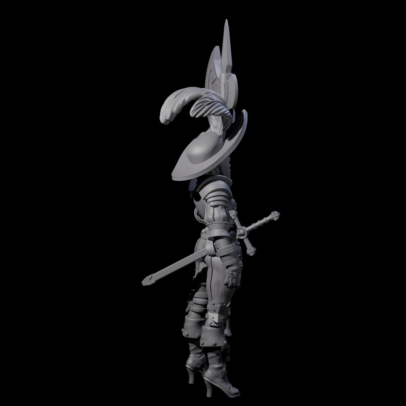 Young Awed Guard Miniature for Dungeons and Dragons, Pathfinder or other TTRPGs