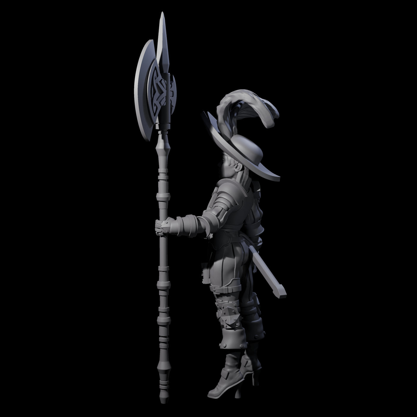 Young Awed Guard Miniature for Dungeons and Dragons, Pathfinder or other TTRPGs