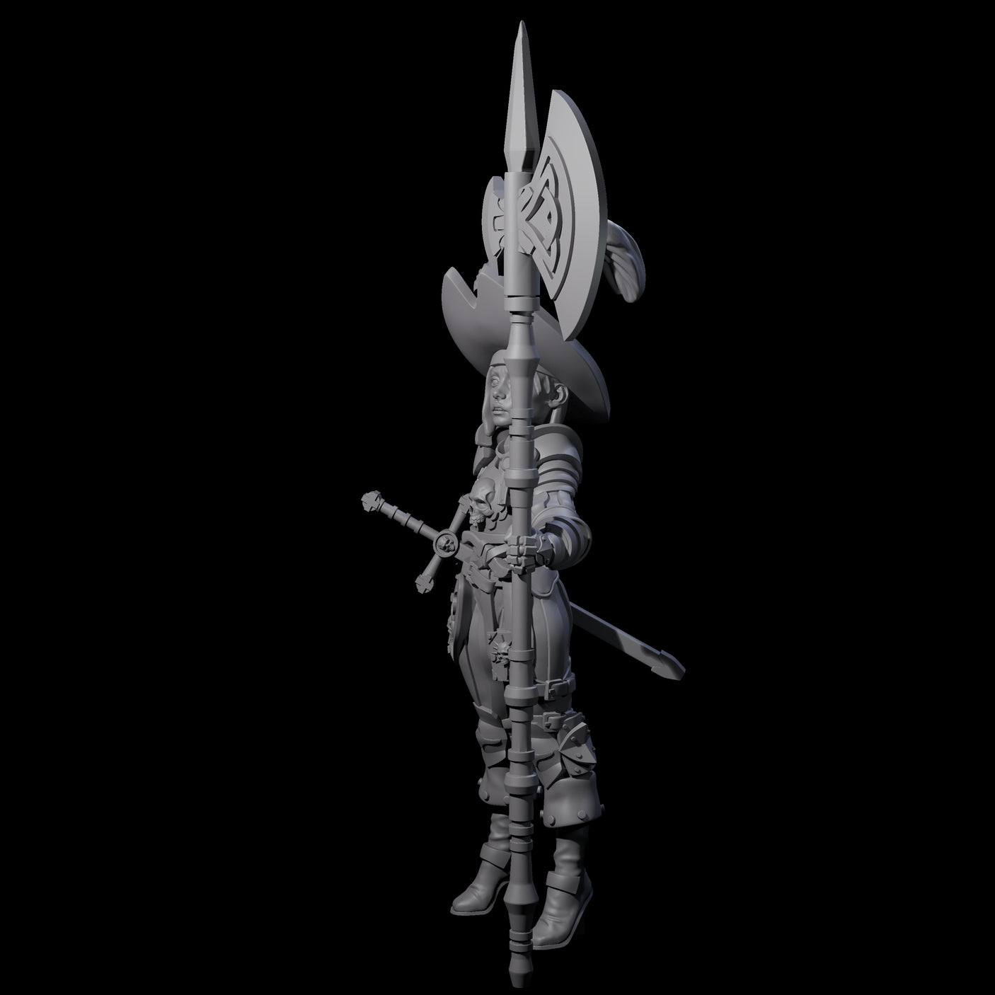 Young Awed Guard Miniature for Dungeons and Dragons, Pathfinder or other TTRPGs
