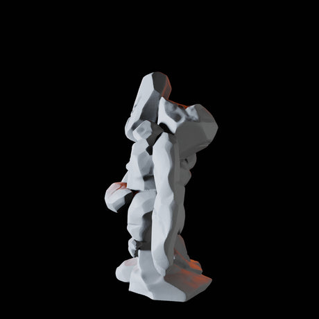 Young Earth Elemental B Miniature for Dungeons and Dragons, Pathfinder or other TTRPGs
