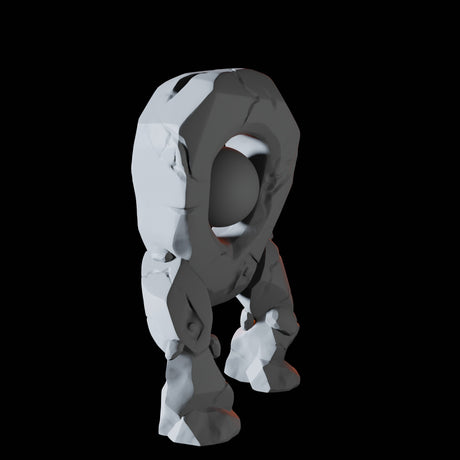 Young Earth Elemental C Miniature for Dungeons and Dragons, Pathfinder or other TTRPGs