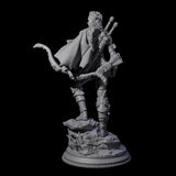 Young Elf Hunter Miniature for Dungeons and Dragons, Pathfinder or other TTRPGs