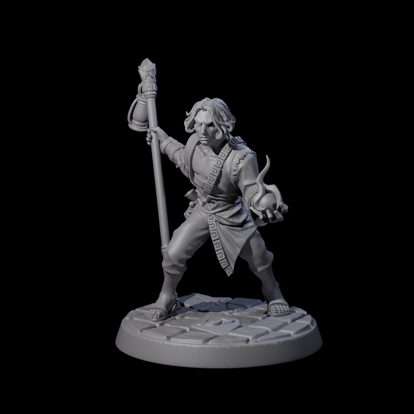 Young Exploring Scolar Miniature for Dungeons and Dragons, Pathfinder or other TTRPGs