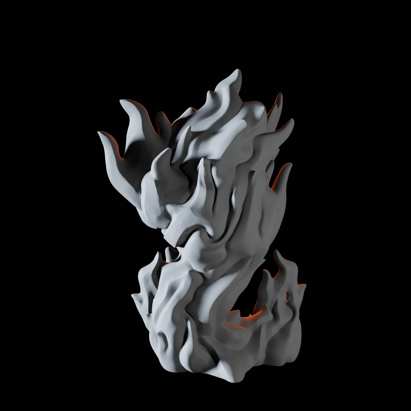Young Fire Elemental A Miniature for Dungeons and Dragons, Pathfinder or other TTRPGs