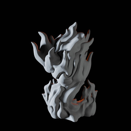 Young Fire Elemental A Miniature for Dungeons and Dragons, Pathfinder or other TTRPGs