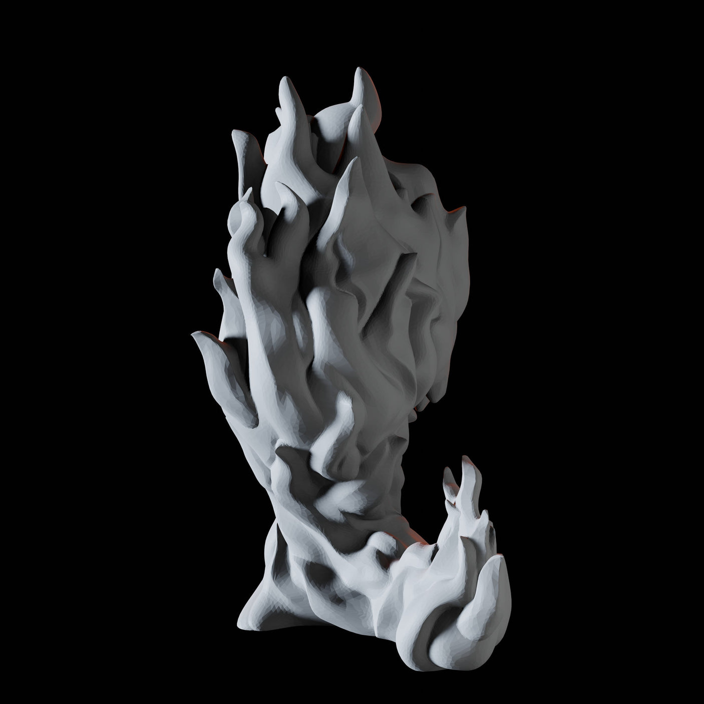 Young Fire Elemental B Miniature for Dungeons and Dragons, Pathfinder or other TTRPGs
