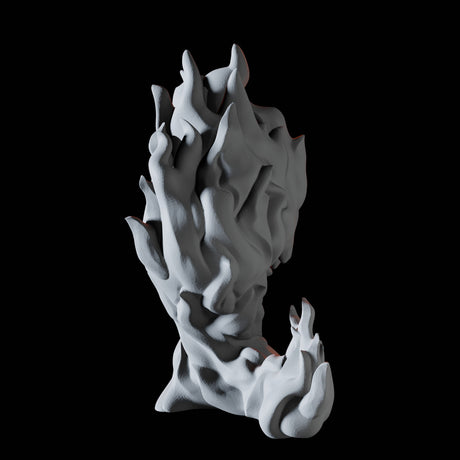 Young Fire Elemental B Miniature for Dungeons and Dragons, Pathfinder or other TTRPGs