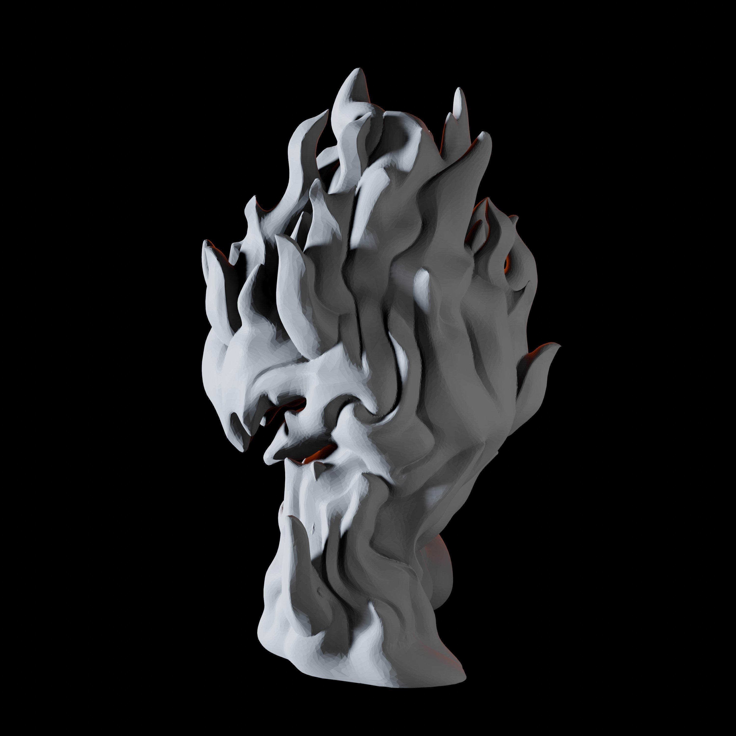 Young Fire Elemental Miniature B for Dungeons and Dragons - Myth Forged