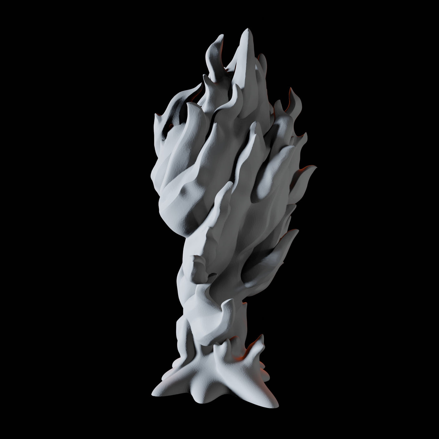 Young Fire Elemental C Miniature for Dungeons and Dragons, Pathfinder or other TTRPGs