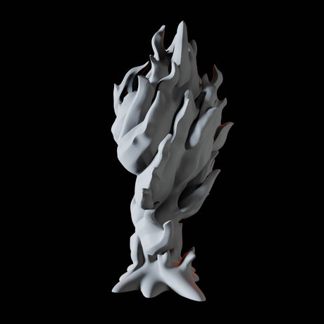 Young Fire Elemental C Miniature for Dungeons and Dragons, Pathfinder or other TTRPGs