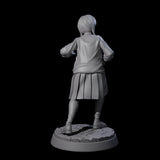 Young Inquisitive Schoolgirl Miniature for Dungeons and Dragons, Pathfinder or other TTRPGs