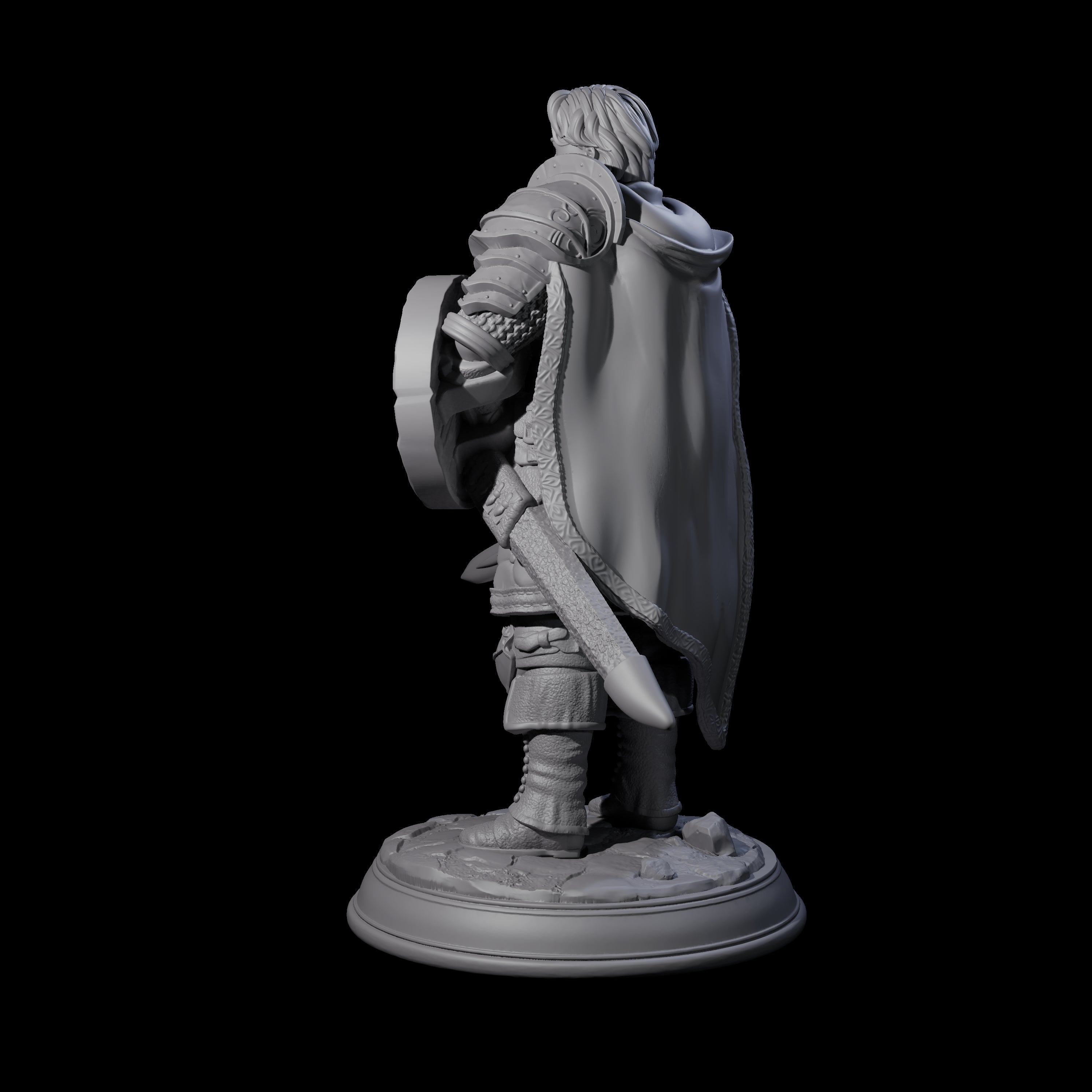 Young Knight Miniature for Dungeons and Dragons, Pathfinder or other TTRPGs