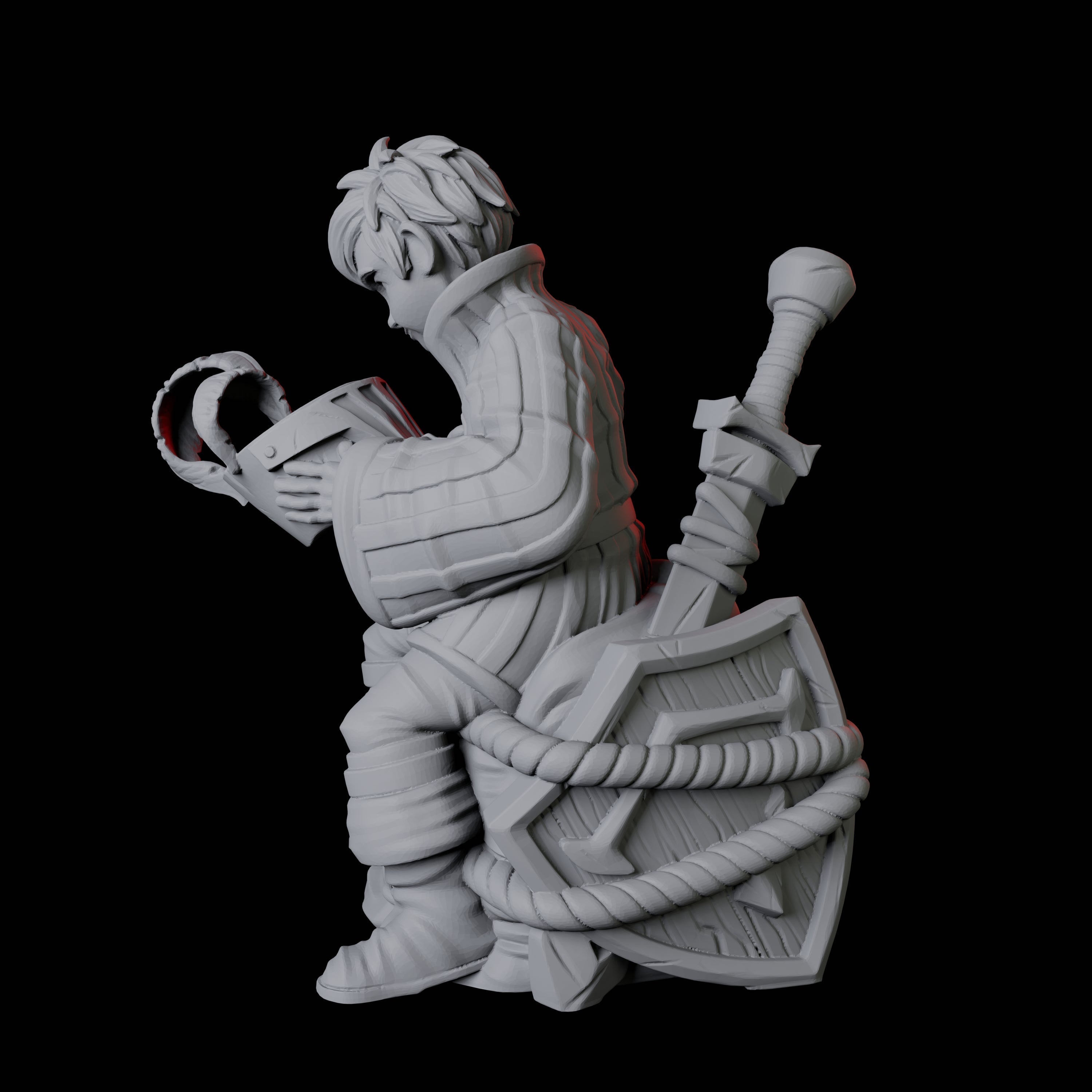 Young Squire B Miniature for Dungeons and Dragons, Pathfinder or other TTRPGs