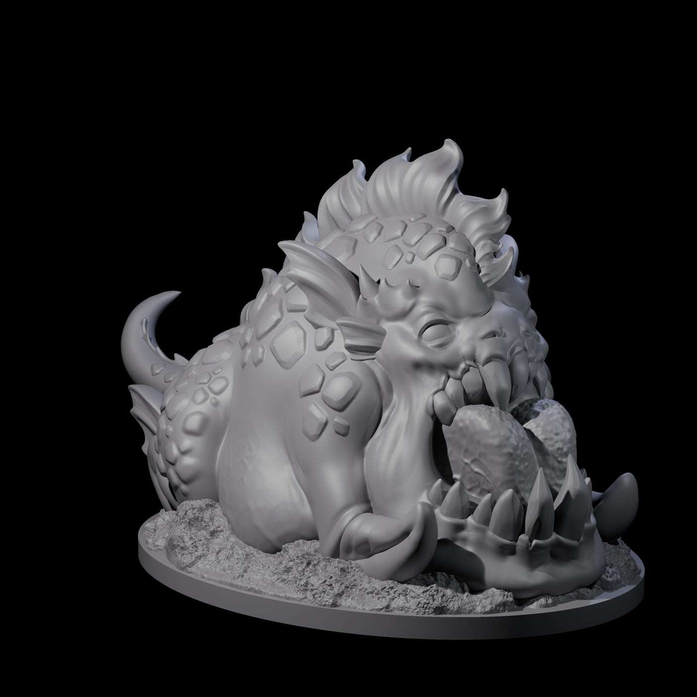 Young Tentacled Otyugh Scavenger Miniature for Dungeons and Dragons, Pathfinder or other TTRPGs