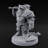 Young Ursine Knight Miniature for Dungeons and Dragons, Pathfinder or other TTRPGs