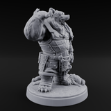 Young Ursine Knight Miniature for Dungeons and Dragons, Pathfinder or other TTRPGs