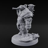 Young Ursine Knight Miniature for Dungeons and Dragons, Pathfinder or other TTRPGs