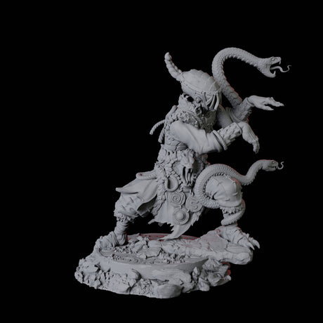 Yuan-Ti Snake Charmer A Miniature for Dungeons and Dragons, Pathfinder or other TTRPGs