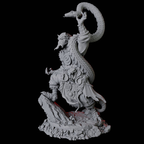 Yuan-Ti Snake Charmer B Miniature for Dungeons and Dragons, Pathfinder or other TTRPGs
