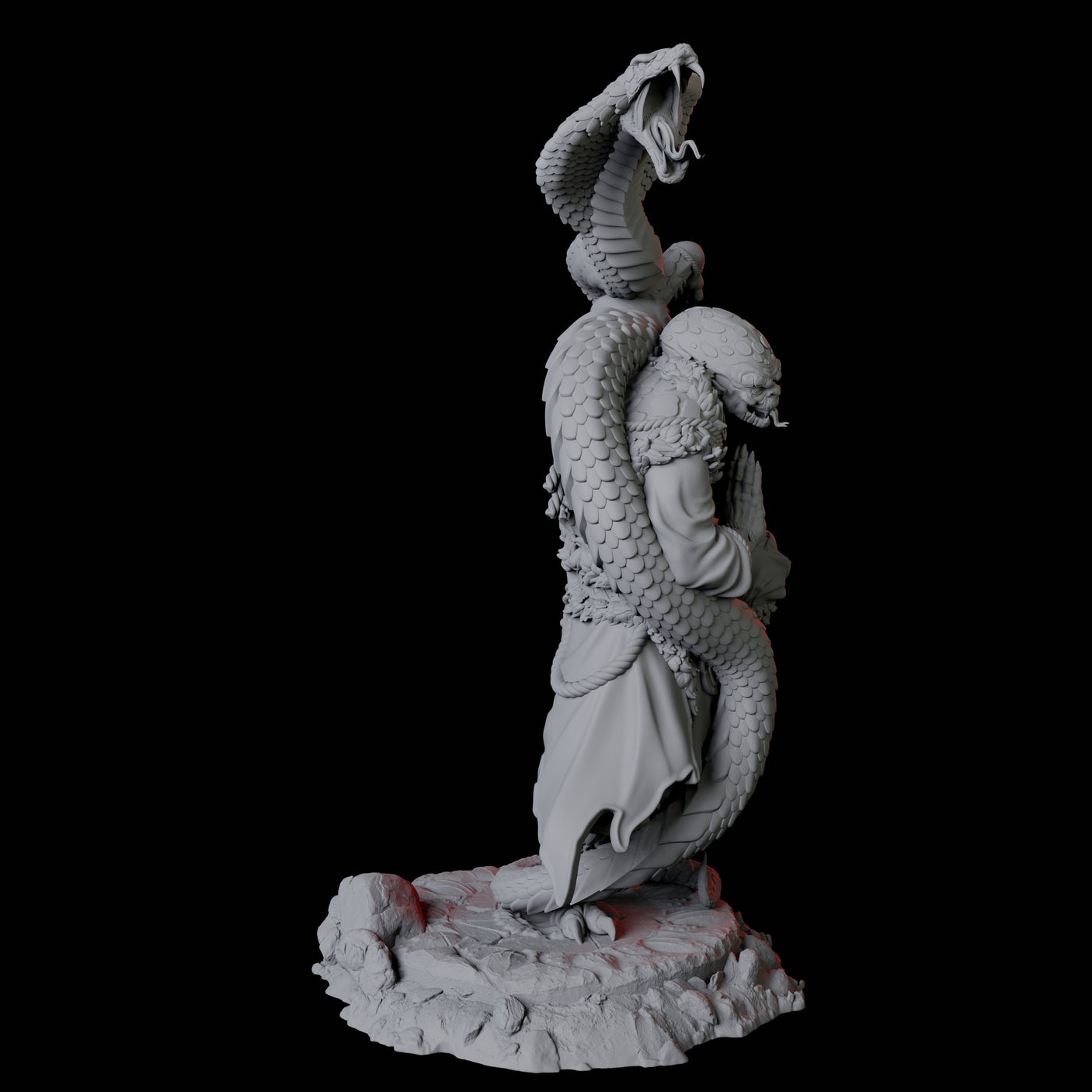 Yuan-Ti Snake Charmer C Miniature for Dungeons and Dragons, Pathfinder or other TTRPGs
