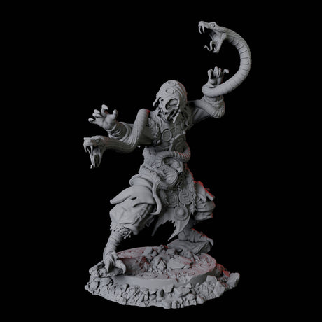 Yuan-Ti Snake Charmer D Miniature for Dungeons and Dragons, Pathfinder or other TTRPGs
