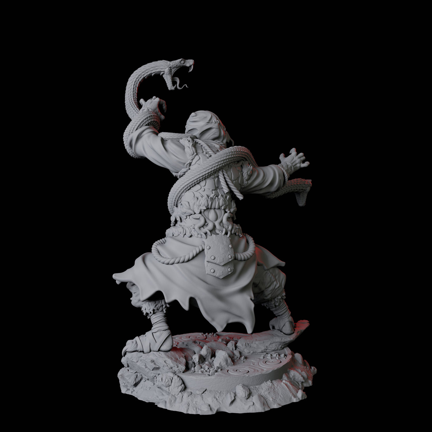 Yuan-Ti Snake Charmer D Miniature for Dungeons and Dragons, Pathfinder or other TTRPGs