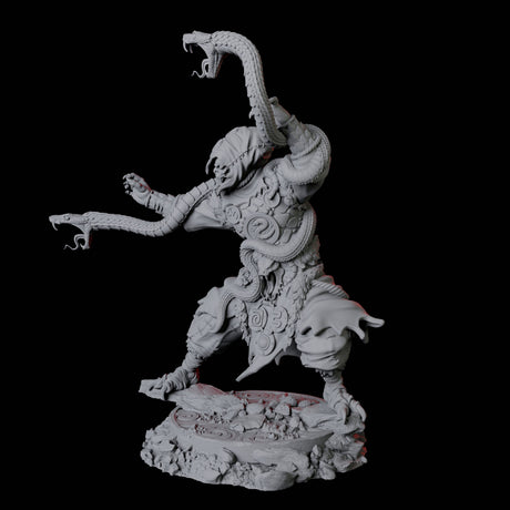 Yuan-Ti Snake Charmer D Miniature for Dungeons and Dragons, Pathfinder or other TTRPGs