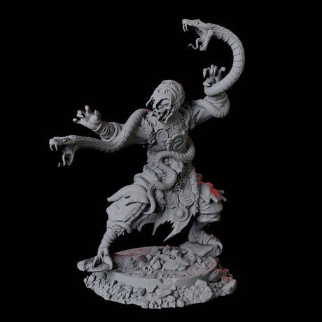 Yuan-Ti Snake Charmer D Miniature for Dungeons and Dragons, Pathfinder or other TTRPGs