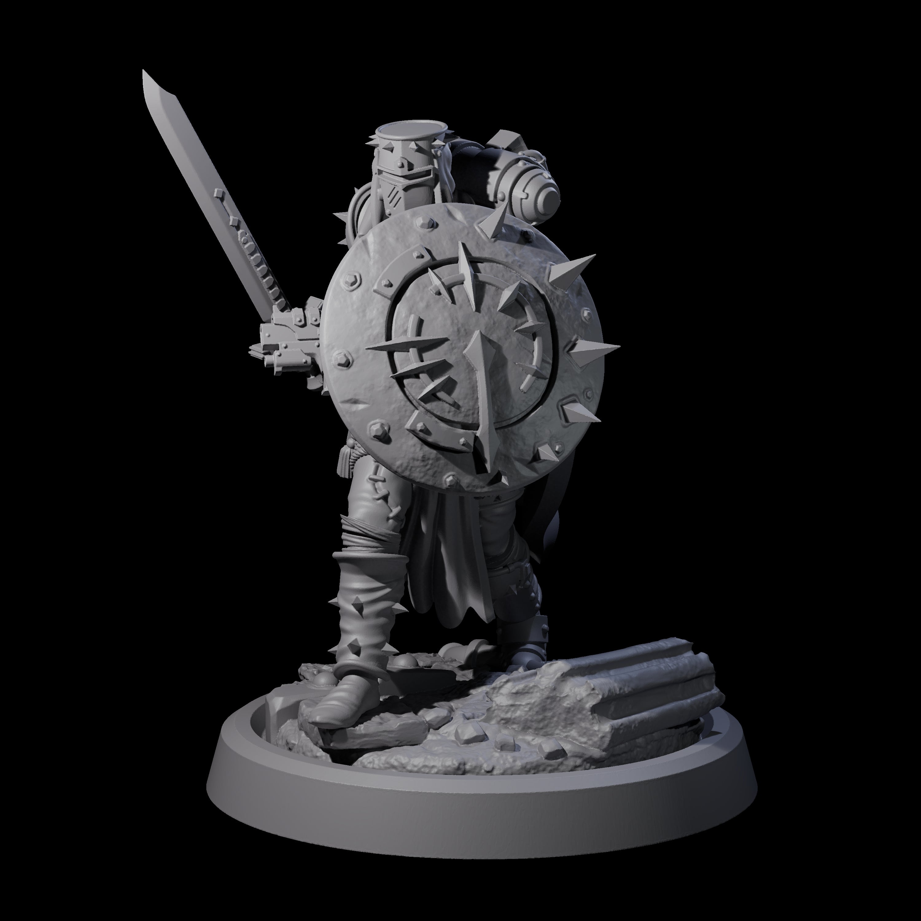 Zealous Human Crusader A Miniature for Dungeons and Dragons, Pathfinder or other TTRPGs