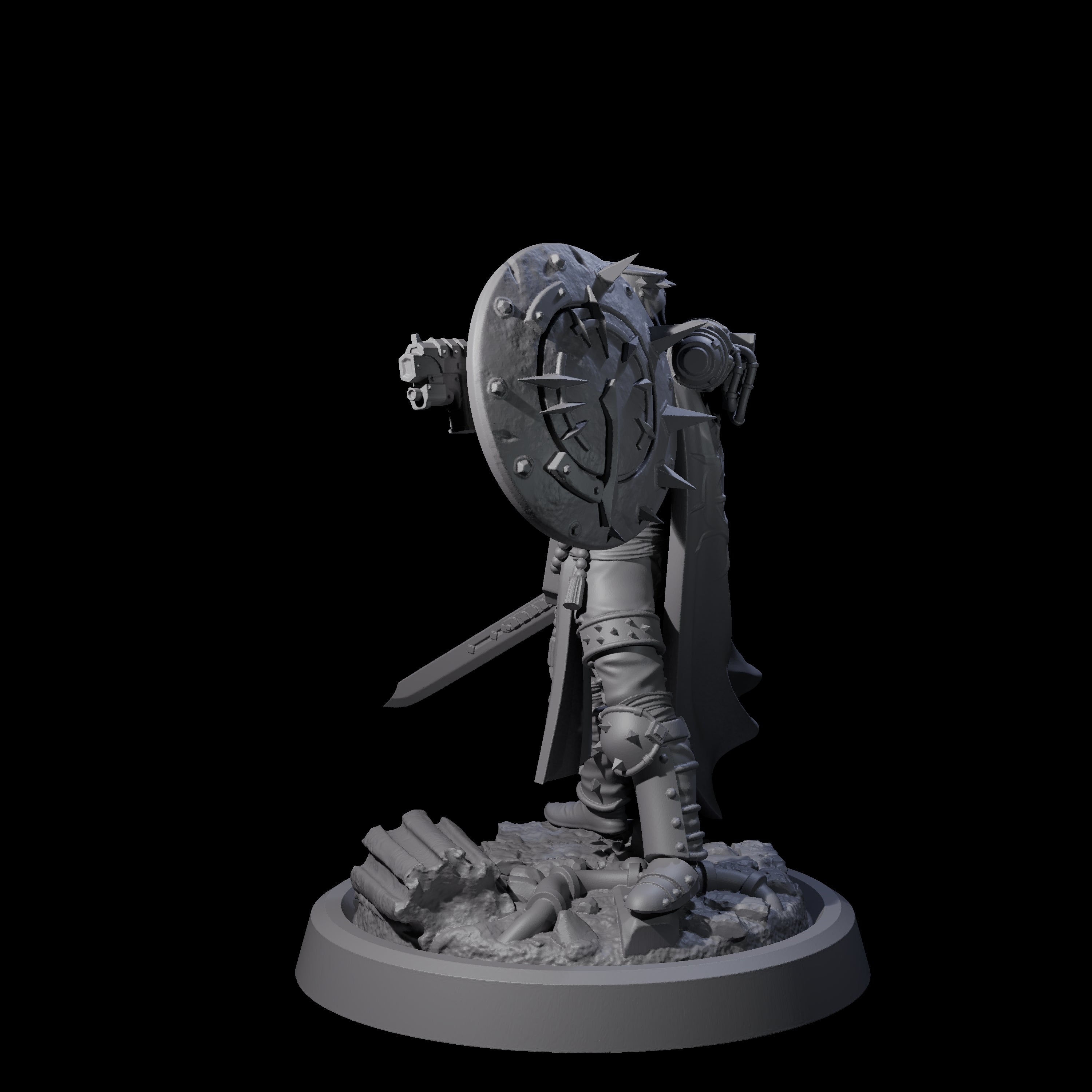 Zealous Human Crusader B Miniature for Dungeons and Dragons, Pathfinder or other TTRPGs