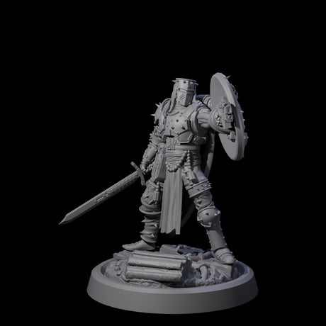 Zealous Human Crusader B Miniature for Dungeons and Dragons, Pathfinder or other TTRPGs