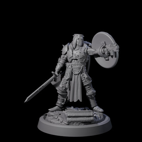 Zealous Human Crusader B Miniature for Dungeons and Dragons, Pathfinder or other TTRPGs
