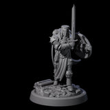 Zealous Human Crusader C Miniature for Dungeons and Dragons, Pathfinder or other TTRPGs