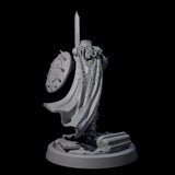 Zealous Human Crusader C Miniature for Dungeons and Dragons, Pathfinder or other TTRPGs