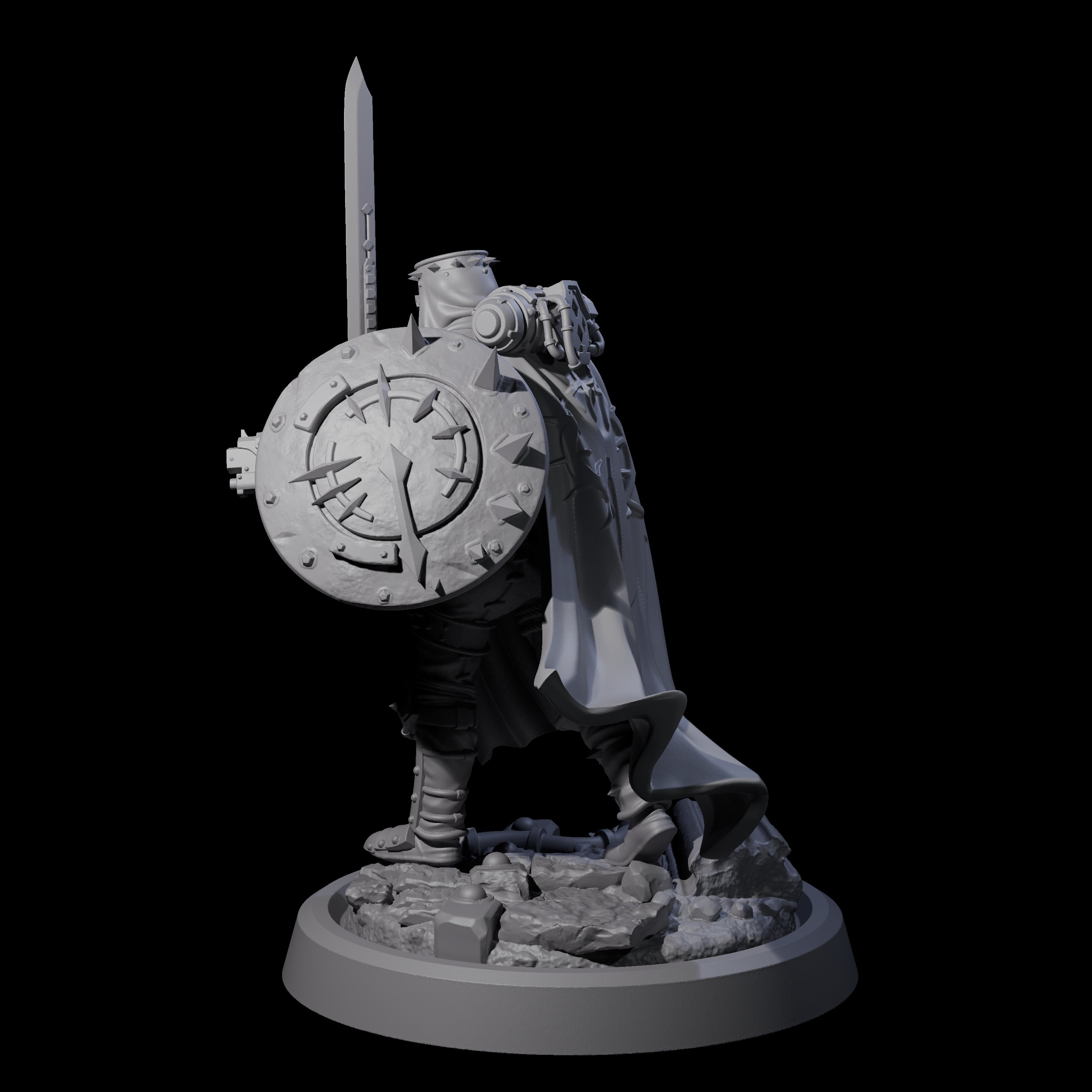 Zealous Human Crusader C Miniature for Dungeons and Dragons, Pathfinder or other TTRPGs