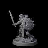 Zealous Human Crusader D Miniature for Dungeons and Dragons, Pathfinder or other TTRPGs