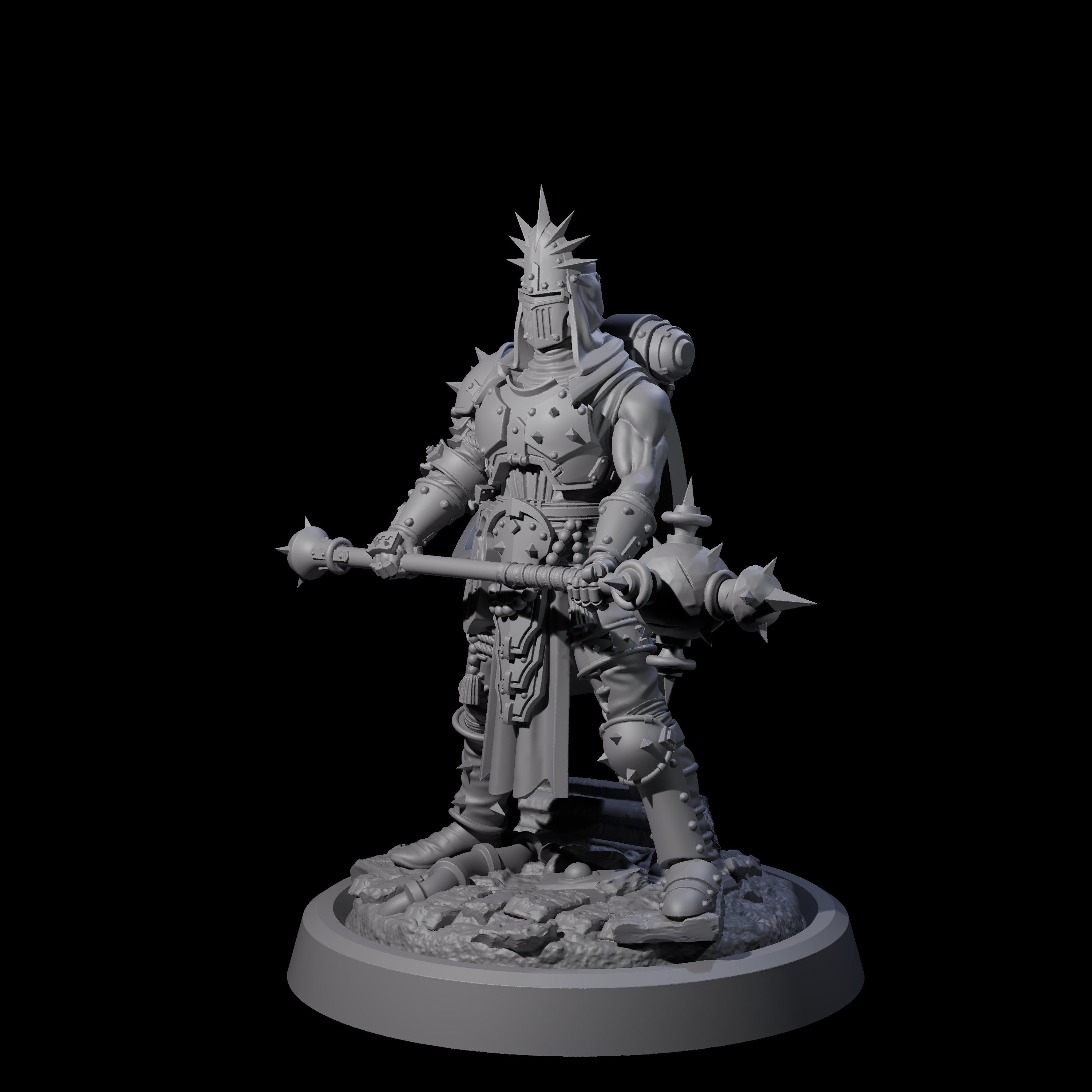 Zealous Human Crusader E Miniature for Dungeons and Dragons, Pathfinder or other TTRPGs