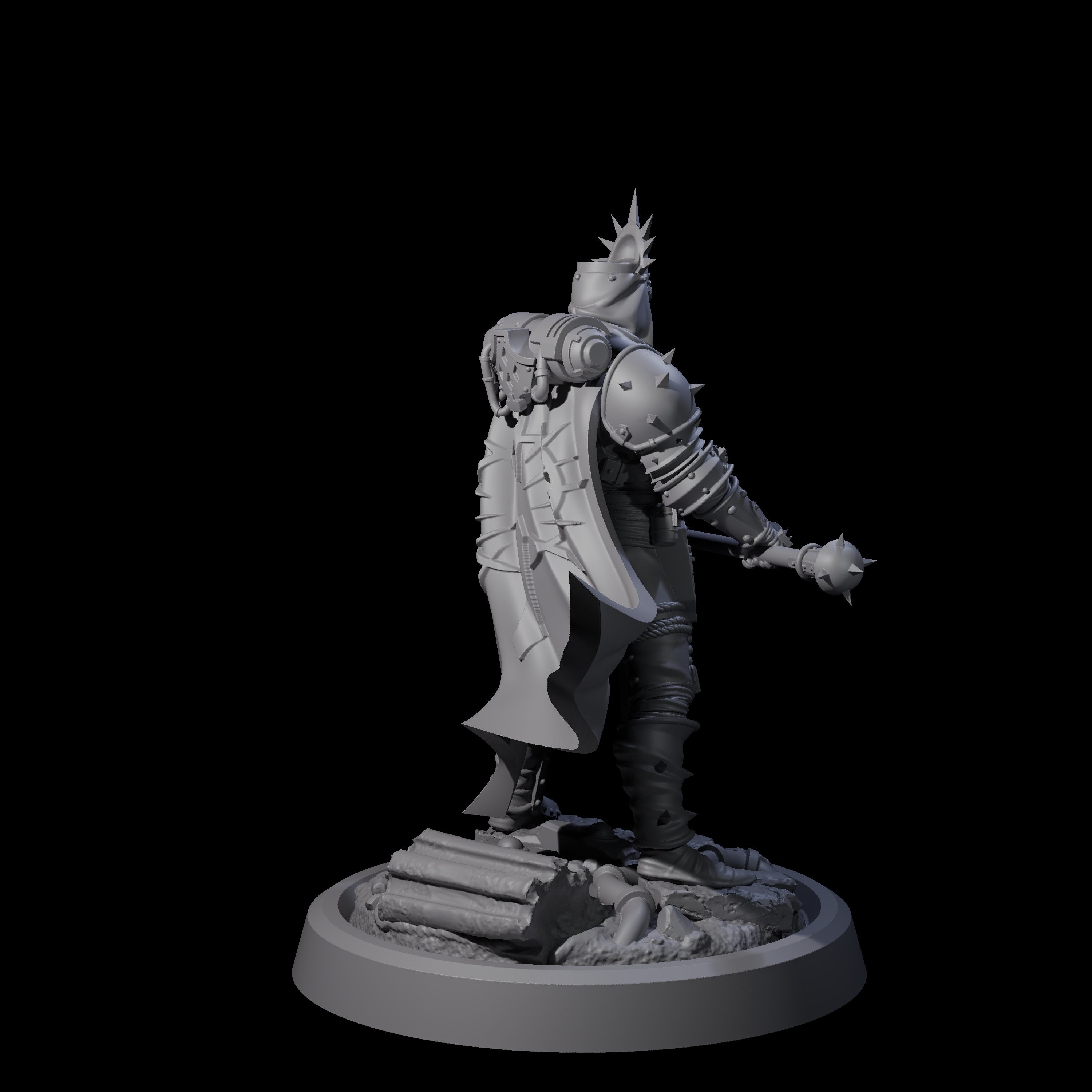 Zealous Human Crusader E Miniature for Dungeons and Dragons, Pathfinder or other TTRPGs