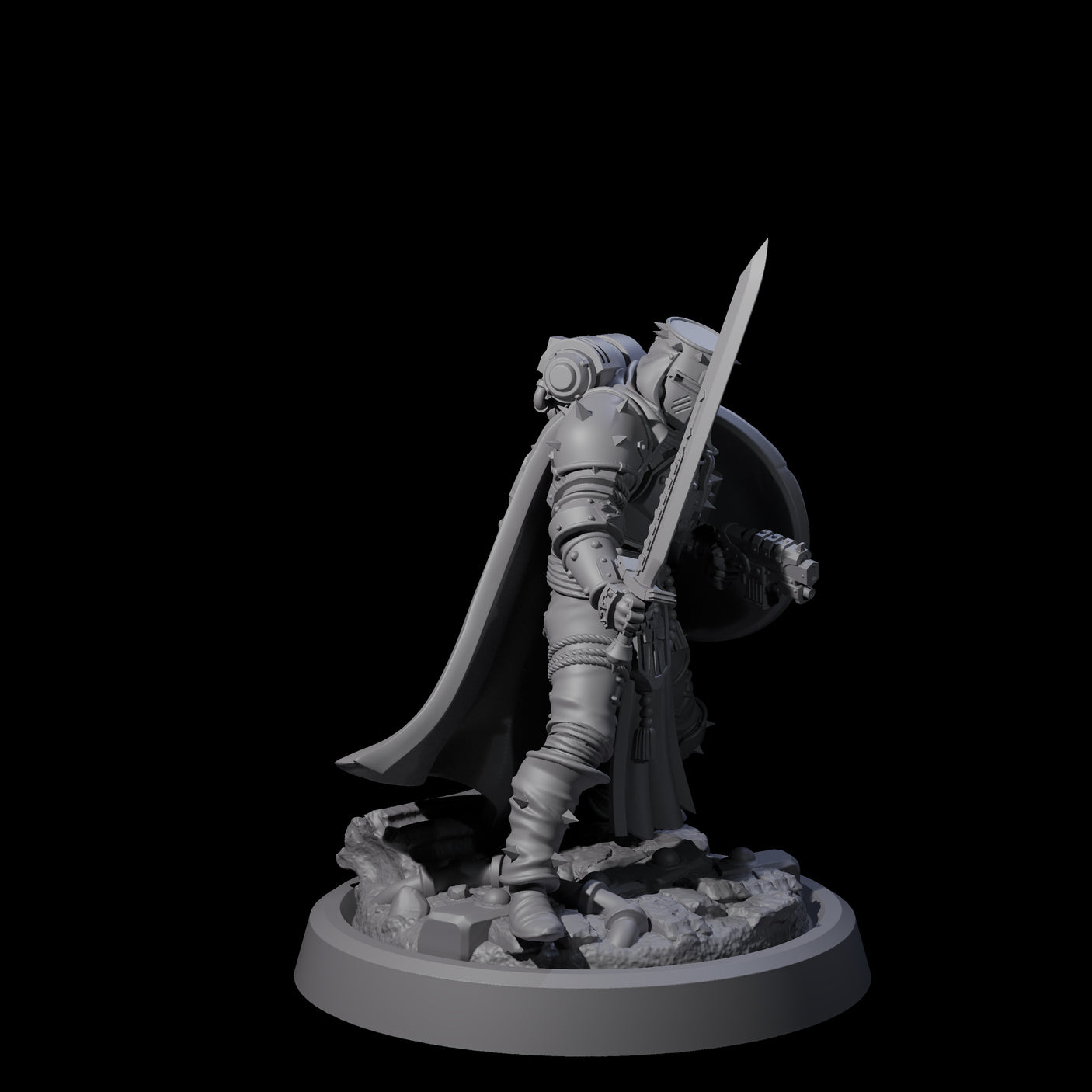 Zealous Human Crusaders Miniature for Dungeons and Dragons, Pathfinder or other TTRPGs