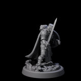 Zealous Human Crusaders Miniature for Dungeons and Dragons, Pathfinder or other TTRPGs