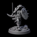 Zealous Human Crusaders Miniature for Dungeons and Dragons, Pathfinder or other TTRPGs