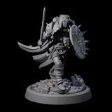 Zealous Human Crusaders Miniature for Dungeons and Dragons, Pathfinder or other TTRPGs