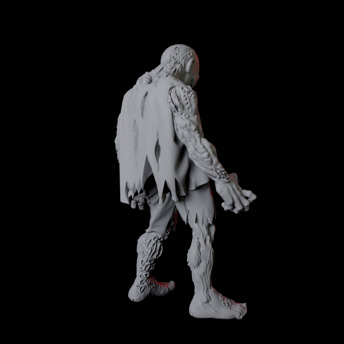 Zombie B Miniature for Dungeons and Dragons, Pathfinder or other TTRPGs
